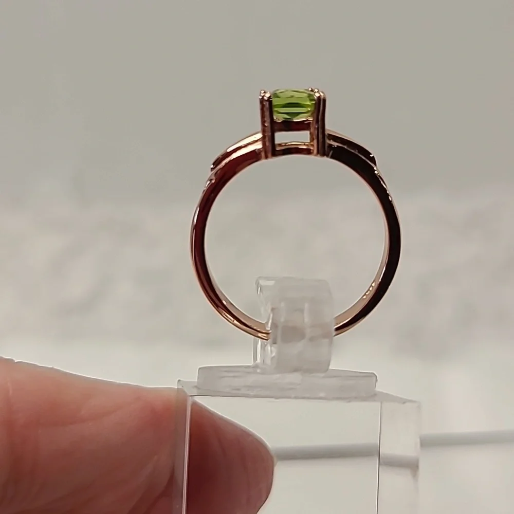 Peridot Rose Gold Ring